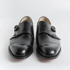 Church's - Doppia Fibbia Cowes - Vitello Nero<Collezione Scarpe Uomo Doppia Fibbia