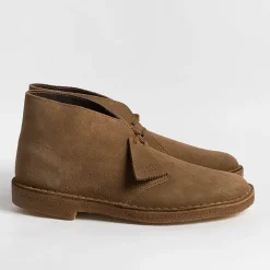 CLARKS - Collezione Uomo Clarks - Polacco - Cola - Camoscio Cola<Collezione Scarpe Uomo Polacchi