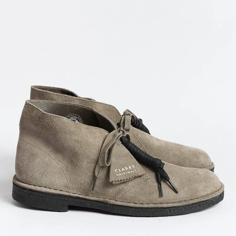 CLARKS - Collezione Uomo Clarks - Polacco - Desert Boot - Grigio<Collezione Scarpe Uomo Polacchi