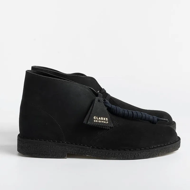 CLARKS - Collezione Uomo Clarks - Polacco - Desert Coal - Camoscio Navy<Collezione Scarpe Uomo Polacchi