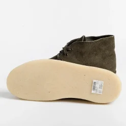 CLARKS - Collezione Uomo Clarks - Polacco - Desert Coal - Camoscio Olive<Collezione Scarpe Uomo Polacchi