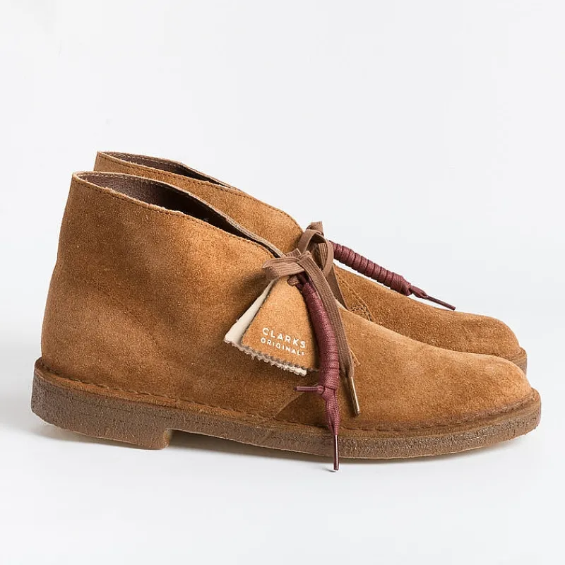 CLARKS - Collezione Uomo Clarks - Polacco - Desert Coal - Camoscio Ginger<Collezione Scarpe Uomo Polacchi