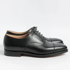 CROCKETT & JONES - Francesina - Connaught - 27742A - Pelle Nero<Collezione Scarpe Uomo Cerimonia