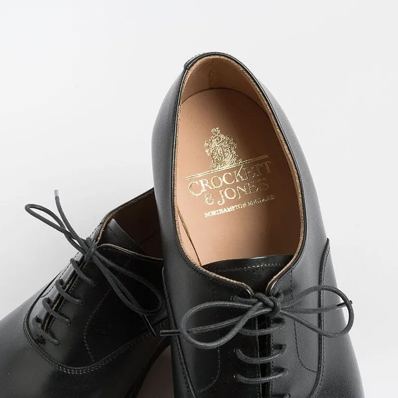 CROCKETT & JONES - Francesina - Connaught - 27742A - Pelle Nero<Collezione Scarpe Uomo Francesine