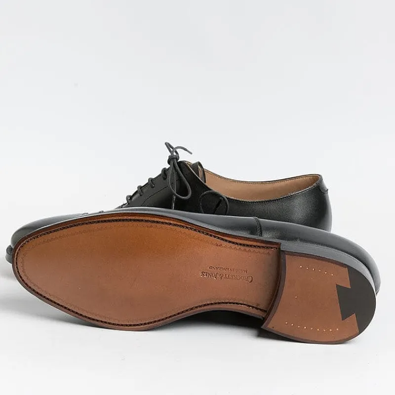 CROCKETT & JONES - Francesina - Connaught - 27742A - Pelle Nero<Collezione Scarpe Uomo Francesine