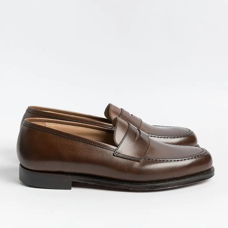 CROCKETT & JONES - Mocassino - Boston- 28363A - Pelle Testa Di Moro<Collezione Scarpe Uomo Mocassini