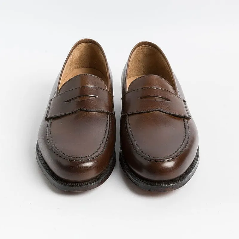 CROCKETT & JONES - Mocassino - Boston- 28363A - Pelle Testa Di Moro<Collezione Scarpe Uomo Mocassini