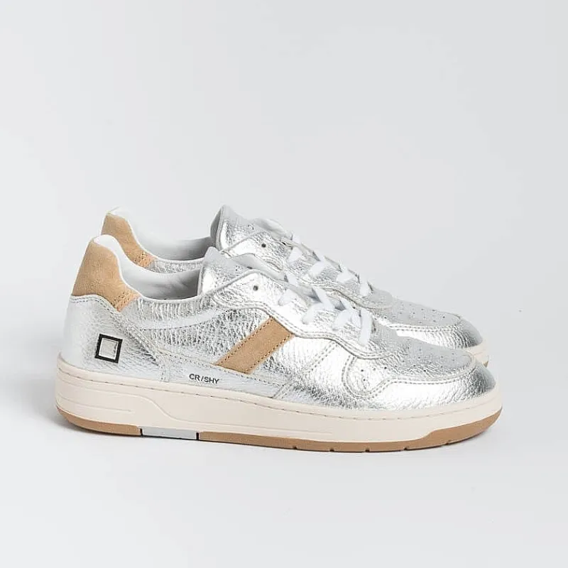 DATE - Sneakers - Court 2.0 - C2Shhsl - Shiny Argento<Collezione Scarpe Donna Sneakers