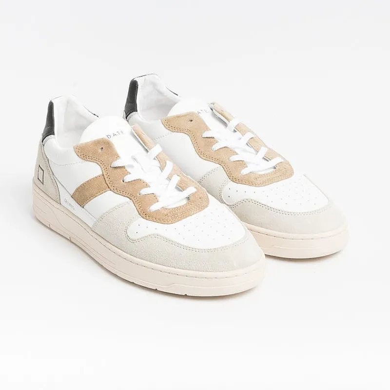 DATE - Sneakers - Court 2.0 - Vintage White Natural<Collezione Scarpe Uomo Sneakers