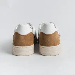 DATE - Sneakers - Court 2.0 - Vintage Calf White Camel<Collezione Scarpe Uomo Sneakers
