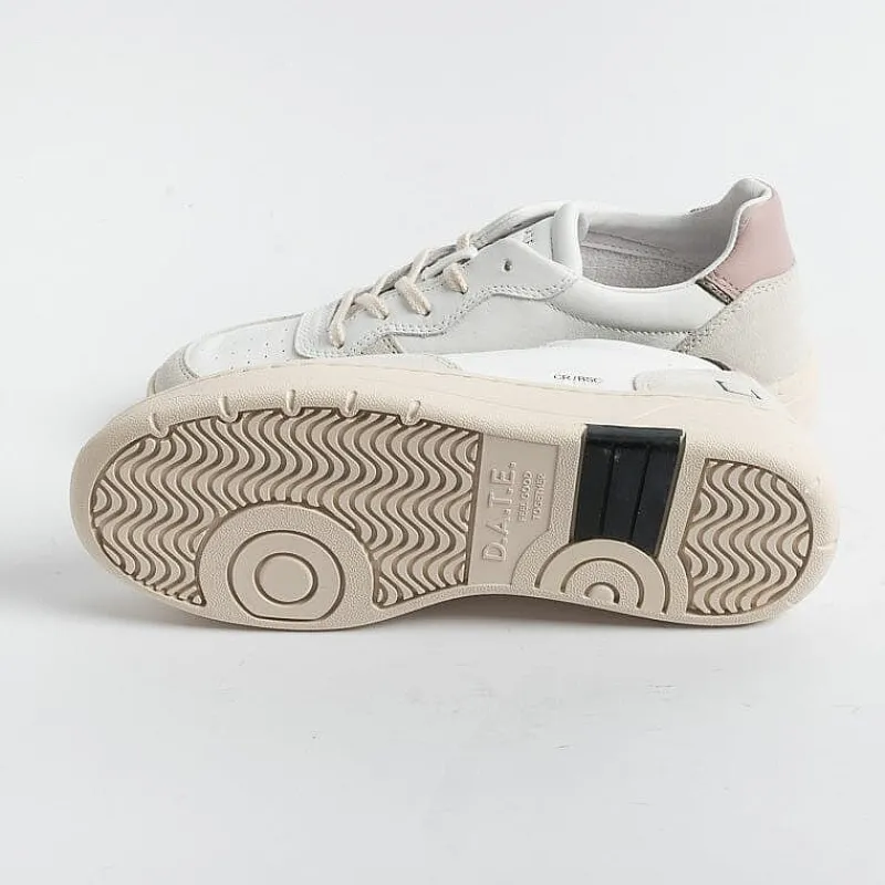 DATE - Sneakers - Court Basic - Bianco Rosa<Collezione Scarpe Donna Sneakers