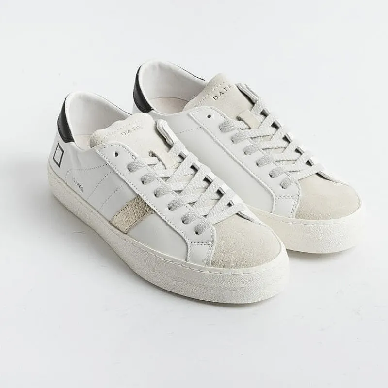 DATE - Sneakers - Hill Low Vintage Calf - Bianco Platino<Collezione Scarpe Donna Sneakers