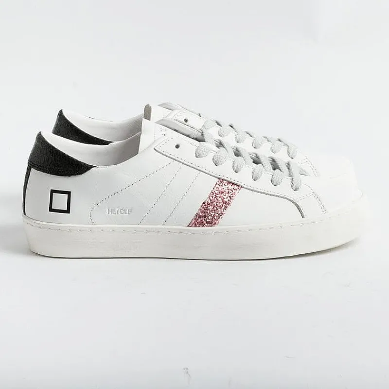 DATE - Sneakers - Hill Low Vintage Calf White Petal - Bianco Rosa<Collezione Scarpe Donna Sneakers