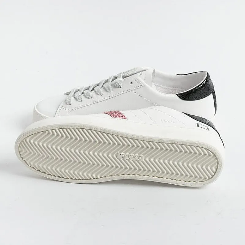 DATE - Sneakers - Hill Low Vintage Calf White Petal - Bianco Rosa<Collezione Scarpe Donna Sneakers