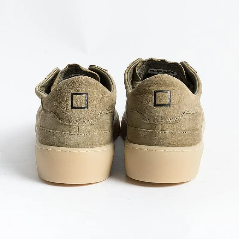 DATE - Sneakers - Sonica - Mono Verde Army<Collezione Scarpe Uomo Sneakers