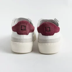 DATE - Sneakers - Sonica Calf White Petal - Bianco Cavallino Rosa<Collezione Scarpe Donna Sneakers