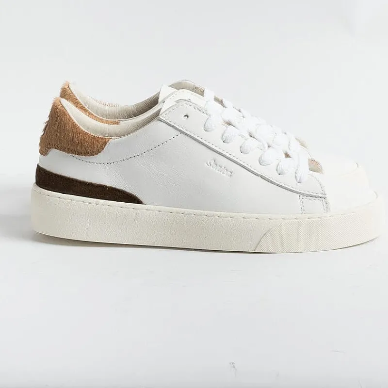 DATE - Sneakers - Sonica Calf - Bianco Beige<Collezione Scarpe Donna Sneakers