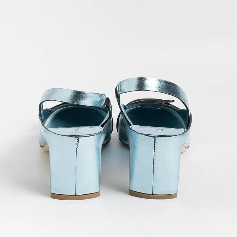DEL CARLO - Sling Back - 11303 - Mirror - Cielo<Collezione Scarpe Donna Sling Back