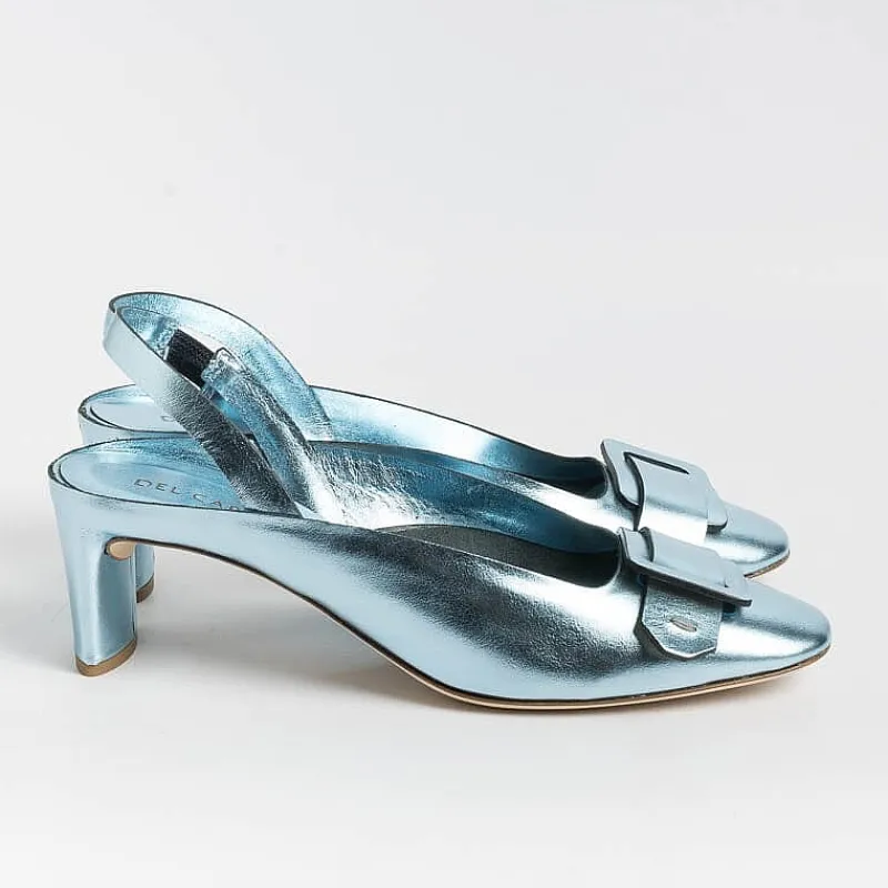 DEL CARLO - Sling Back - 11303 - Mirror - Cielo<Collezione Scarpe Donna Sling Back