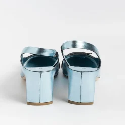DEL CARLO - Sling Back - 11303 - Mirror - Cielo<Collezione Scarpe Donna Cerimonia - Scarpe E Pochette