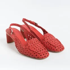 DEL CARLO - Sling Back - 11503 - Miro - Intreccio Papavero<Collezione Scarpe Donna Sling Back