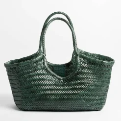 DRAGON - Borsa Intrecciata - Verde<Collezione Borse Donna Borse A Mano