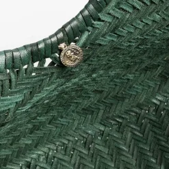 DRAGON - Borsa Intrecciata - Verde<Collezione Borse Donna Borse A Spalla