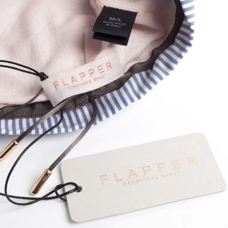 FLAPPER - Genevieve Xhaet Flapper - Elisabeth - Bianco E Blu<Collezione Accessori Donna Cappelli E Berretti