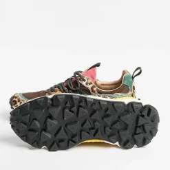 FLOWER MOUNTAIN - Sneakers Yamano 3D31- Marrone /Pony<Collezione Scarpe Donna Sneakers