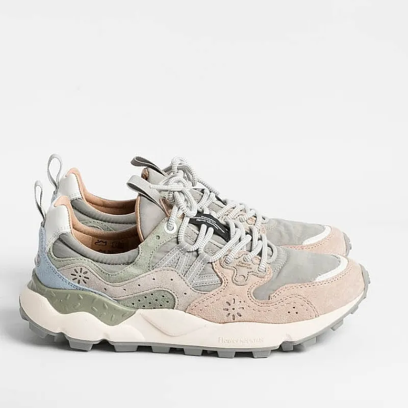 FLOWER MOUNTAIN - Sneakers Yamano 1M15 - Grigio/ Rosa<Collezione Scarpe Donna Sneakers