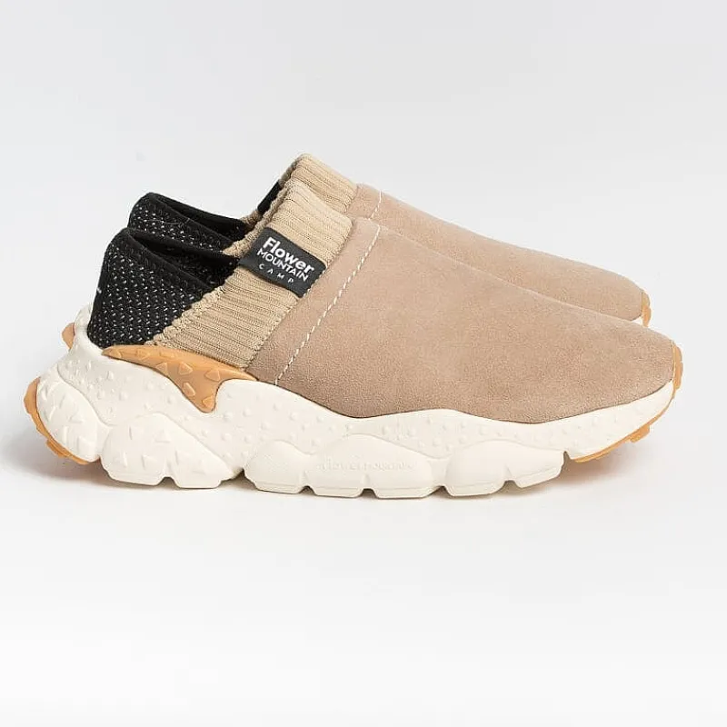 FLOWER MOUNTAIN - Sneakers Camp Uni - Shearling Beige<Collezione Scarpe Donna Sneakers