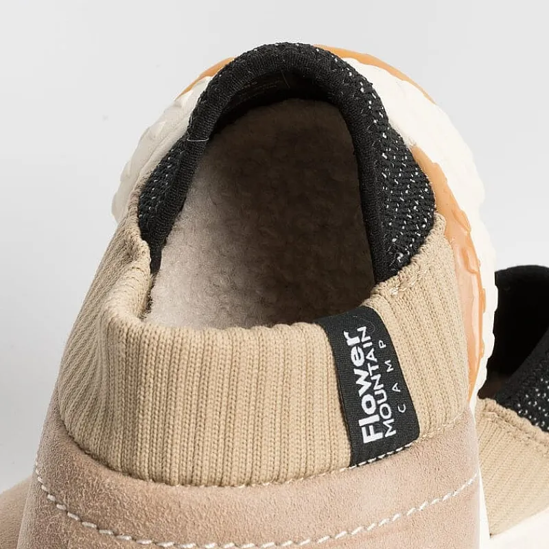 FLOWER MOUNTAIN - Sneakers Camp Uni - Shearling Beige<Collezione Scarpe Donna Sneakers