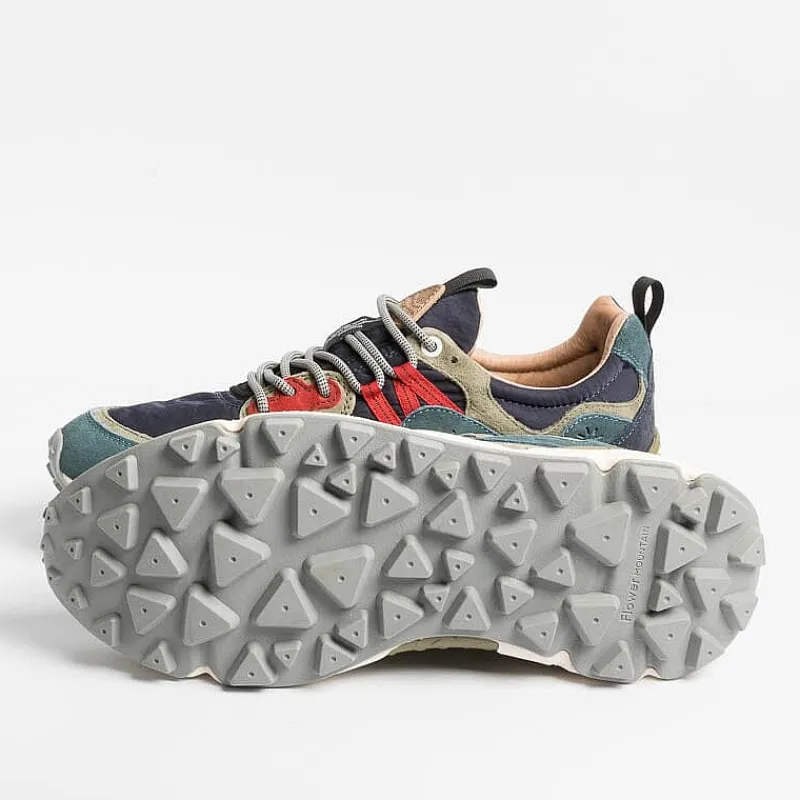 FLOWER MOUNTAIN - Sneakers Yamano 3 - 1C38 Blu/Verde Turchese<Collezione Scarpe Uomo Sneakers