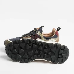 FLOWER MOUNTAIN - Sneakers Yamano 3 - 3D31 Blu/ Marrone<Collezione Scarpe Uomo Sneakers