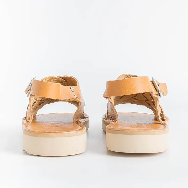 FRACAP - Sandali Bassi D177 - Nebrasca - 900 Tan<Collezione Scarpe Donna Sandali Bassi