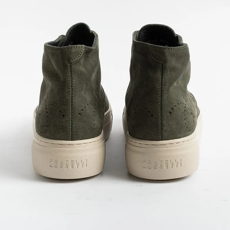 Fratelli Rossetti - Collezione Donna Fratelli Rossetti - Sneakers Stivaletto 76563 - Camoscio Bosco<Collezione Scarpe Donna Sneakers