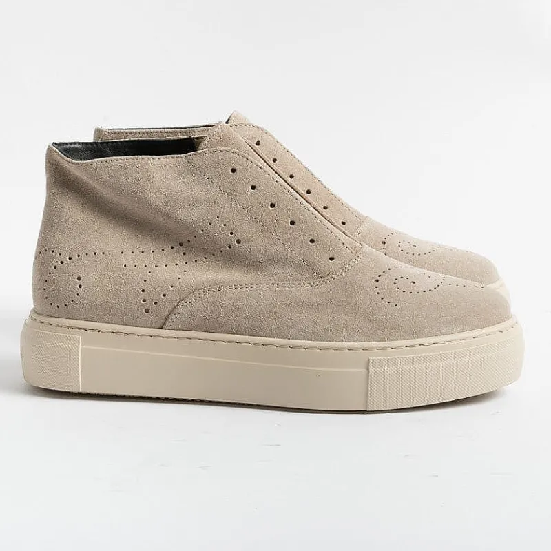 Fratelli Rossetti - Collezione Donna Fratelli Rossetti - Sneakers Stivaletto 76563 - Camoscio Sabbia<Collezione Scarpe Donna Stivaletti