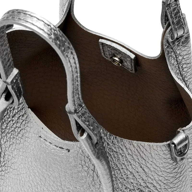 Gianni Chiarini - Bs 9718 - Dua - Dark Silver Castoro<Collezione Borse Donna Mini Bags