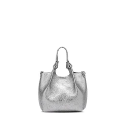 Gianni Chiarini - Bs 9718 - Dua - Dark Silver Castoro<Collezione Borse Donna Borse A Spalla