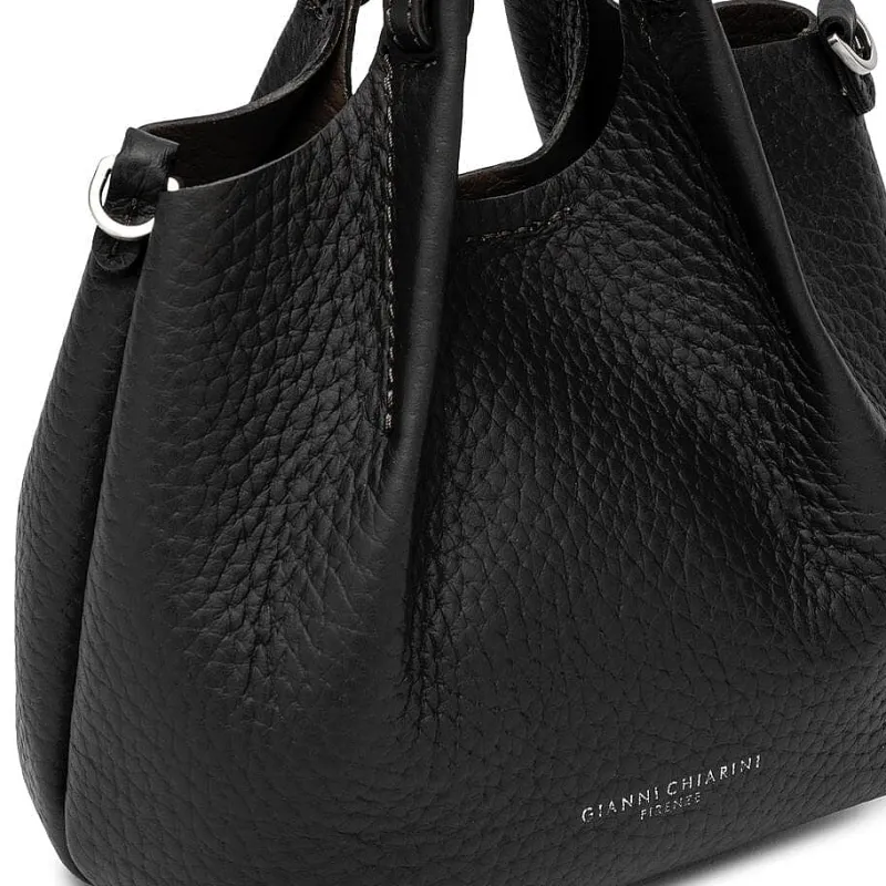 Gianni Chiarini - Bs 9718 - Dua - Nero Castoro<Collezione Borse Donna Mini Bags