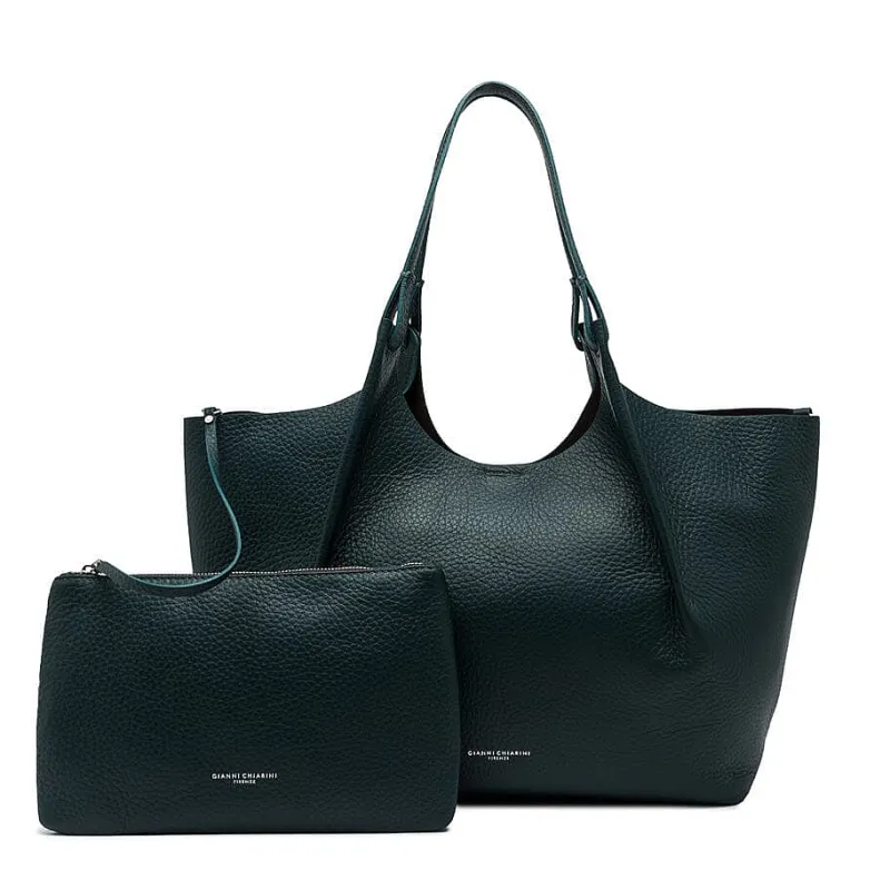 Gianni Chiarini - Bs 9720 - Dua - Deep Green Testa Di Moro<Collezione Borse Donna Borse A Spalla