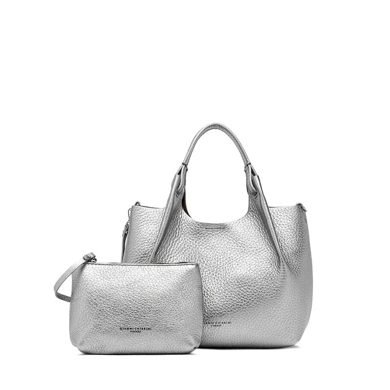 Gianni Chiarini - Bs 9719 - Dua - Dark Silver Castoro<Collezione Borse Donna Borse A Spalla