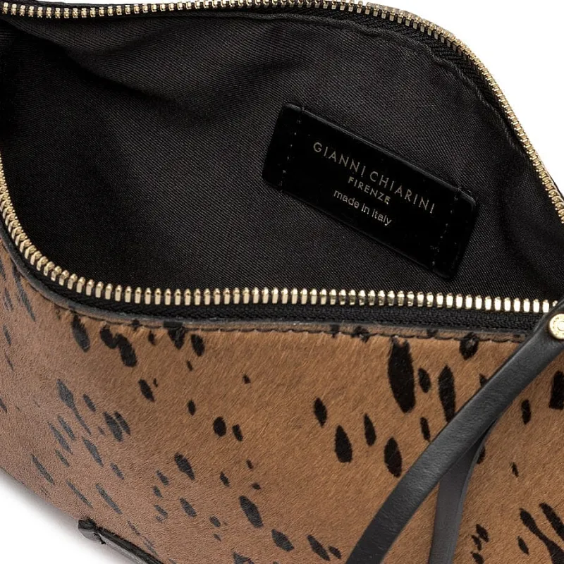Gianni Chiarini - Hermy - Bs 3905 - Leo Spot Nera<Collezione Borse Donna Borse A Mano