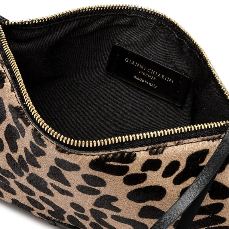 Gianni Chiarini - Hermy - Bs 3905 - Leo Macchia Nera<Collezione Borse Donna Pochette