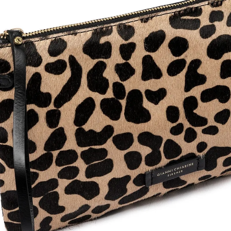 Gianni Chiarini - Hermy - Bs 3905 - Leo Macchia Nera<Collezione Borse Donna Pochette