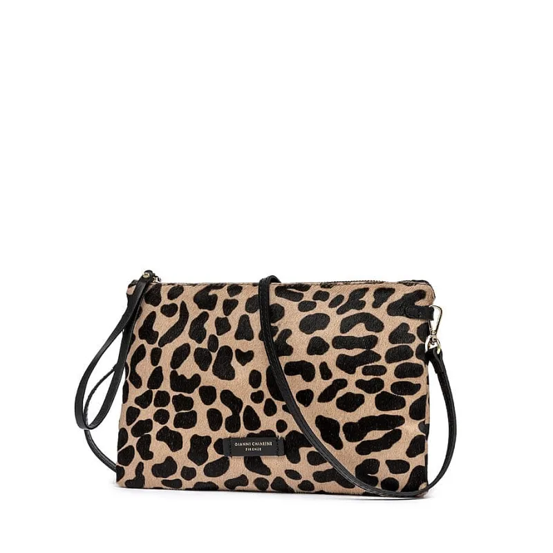 Gianni Chiarini - Hermy - Bs 3905 - Leo Macchia Nera<Collezione Borse Donna Pochette
