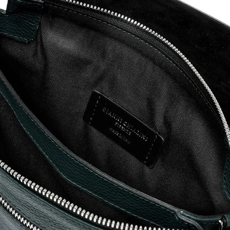 Gianni Chiarini Firenze - Bs 4364 Three - Borsa A Tracolla - Deep Green<Collezione Borse Donna Borse A Tracolla