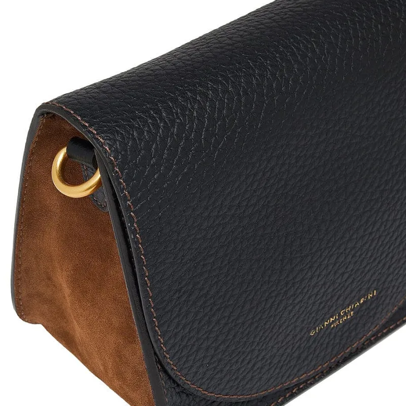 Gianni Chiarini Firenze - Bs 10115 - Tara - Nero Cognac<Collezione Borse Donna Borse A Tracolla