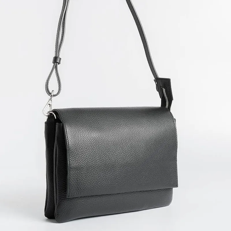 Gianni Chiarini Firenze - Bs 4364 Three - Borsa A Tracolla - Nero<Collezione Borse Donna Borse A Tracolla