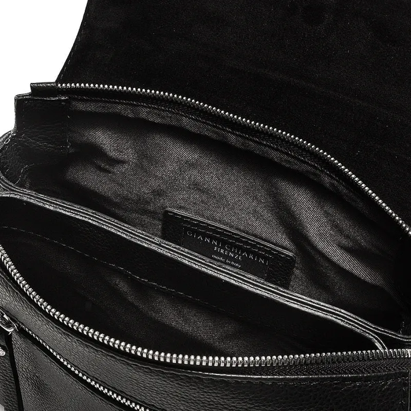 Gianni Chiarini Firenze - Bs 4364 Three - Borsa A Tracolla - Nero<Collezione Borse Donna Borse A Tracolla